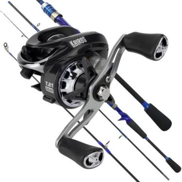 Imagem de Kit Baitcasting Locais Fechados Vara 8-20lbs + Carretilha 9k LADO:DIRE