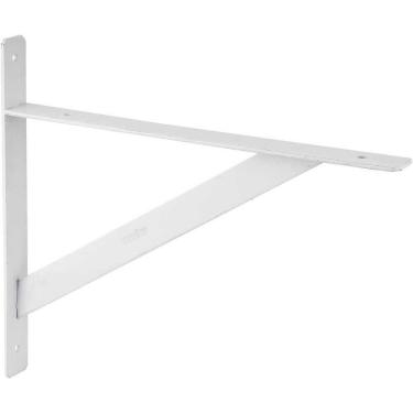 Imagem de Cantoneira Tipo Mão Francesa, Reforçada, Cor Branca, 40 Cm, Vonder Ostenvonder