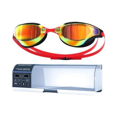 Imagem de Óculos De Natação Antiembaçante E Anti-UV Para Adultos, Lente De Ângul