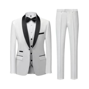 Imagem de Terno Masculino Casual De Negócios Para Casamento E Festa, Tamanhos M-