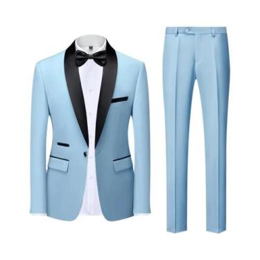 Imagem de Terno Masculino Casual De Negócios Para Casamento E Festa, Tamanhos M-