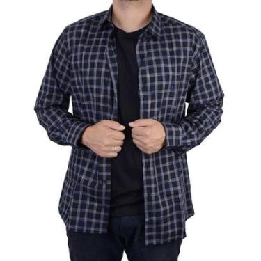 Imagem de Camisa Masculina Dudalina ML Slim Space Dyed Preto - 530424-Masculino