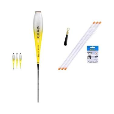 Imagem de Boia Luminosa Nano Para Pesca (3 Peças) Com Tubos, Sem Cauda, Para Rio