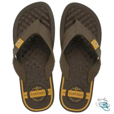 Imagem de Chinelo Masculino Cartago Arizona Original Lançamento Cor:BEGE/MARROM/