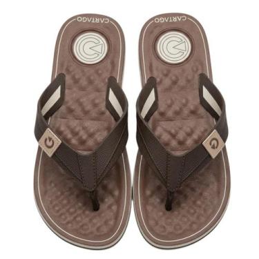 Imagem de Chinelo Masculino Cartago Arizona Original Lançamento Cor:BEGE/MARROM/