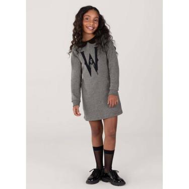Imagem de Vestido Wandinha Infantil Menina Brandili