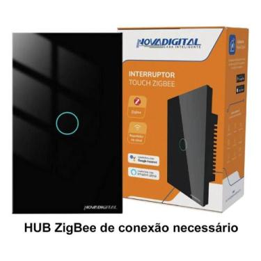 Imagem de Interruptor Inteligente Zigbee Novadigital 1 Tecla Botão Tou - Congrat