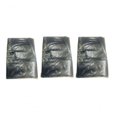 Imagem de Saco para Lixo 100 Litros Comum Preto 300 Unidades para Uso Doméstico e Comercial Higipack