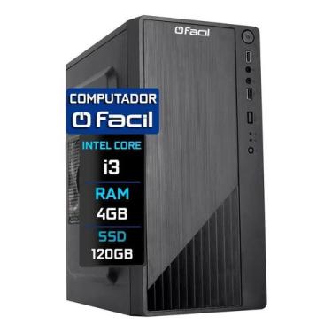 Imagem de Computador Desktop Fácil Intel Core I3 4gb Ssd 120gb 4 Gb - Congratula