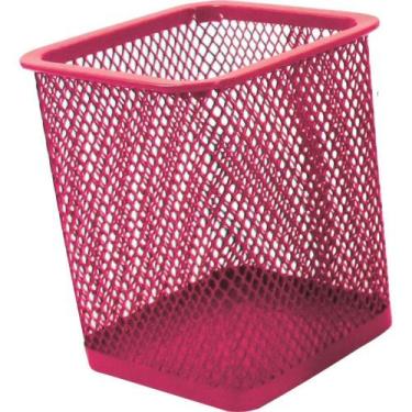 Imagem de Acessório para Mesa Porta Lápis Aramado Quadrado - KIT
