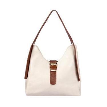 Imagem de Bolsa de mão em couro liso com fivela Leandra-Feminino