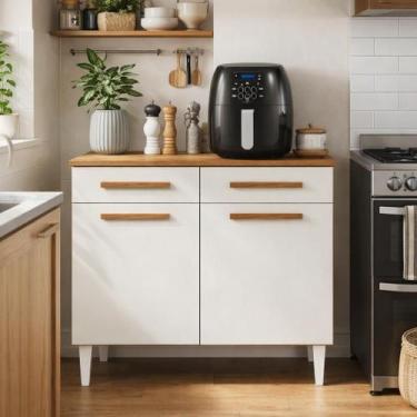 Imagem de Armário Balcão Cozinha Compacto 2 Portas 2 Gavetas Juma - Aramóveis
