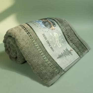 Imagem de Toalha de Banho Infantil Karsten 100% Algodão Barra Com Aplicação de T