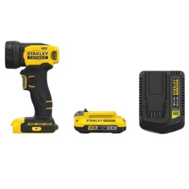 Imagem de Lanterna Led 20v Com Bateria 2.0ah E Carregador 110v Scl020-b2 Stanley