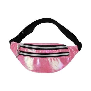 Imagem de Bolsa De Cintura Holográfica Feminina, Bolsa De Viagem Com Zíper, Bols