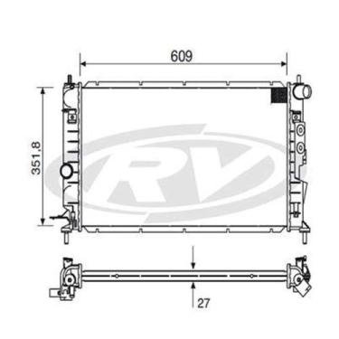 Imagem de Radiador Vectra 1997 a 2005 Visconde 12570