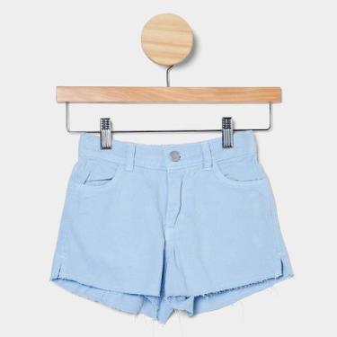 Imagem de Shorts Infantil Hering Casual Menina, Azul, 5A