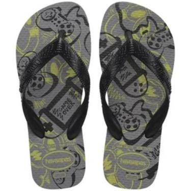 Imagem de Chinelo Infantil HAVAINAS Kids Athletic FC - Havaianas, 23/24, Cinza