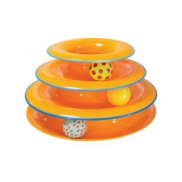 Imagem de Brinquedo Interativo Catstages Tower of Tracks 3 Níveis Com Bolas Gira