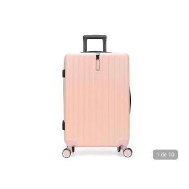 Imagem de Mala Grande em ABS rosa UP4YOU - UP4YOU Luxcel