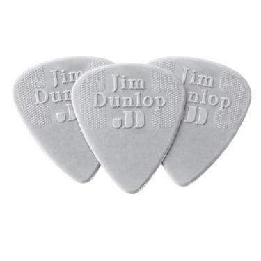 Imagem de Kit 3 Palhetas Dunlop Nylon Standard 060mm Cinza Claro Guitarra Violão