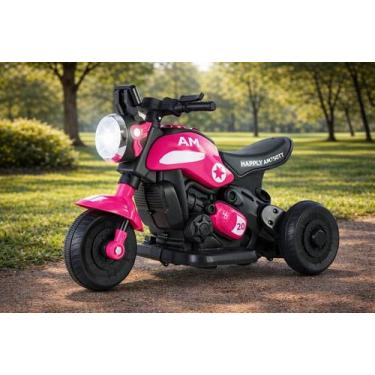 Imagem de Mini Moto Elétrica Infantil Menina Kids 6V Até 30 KG - UNITOYS