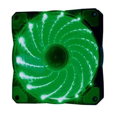 Imagem de Cooler Fan 120mm 15 Leds Verde F-20 OEX GAME