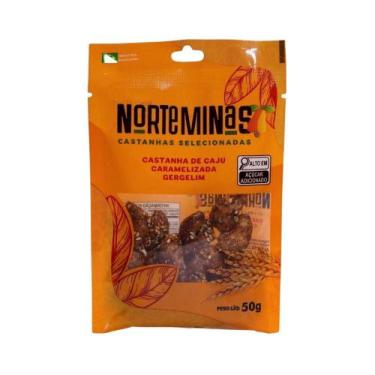 Imagem de Castanha de Caju Norte Minas Caramelizada Gergelim 50g
