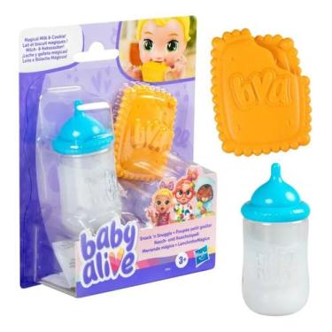 Imagem de Baby alive lanchinho mágico biscoito e mamadeira acessório para boneca
