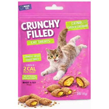 Imagem de Petiscos para Gatos com Baixas Calorias, Catnip, Frango e Cheddar 85 g