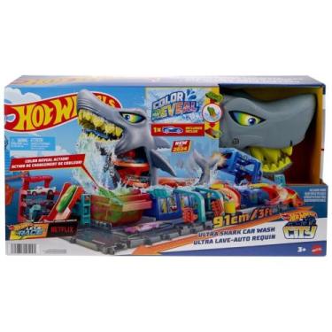 Imagem de Pista Hot Wheels City Lava-Rápido Mega Tubarão Mattel