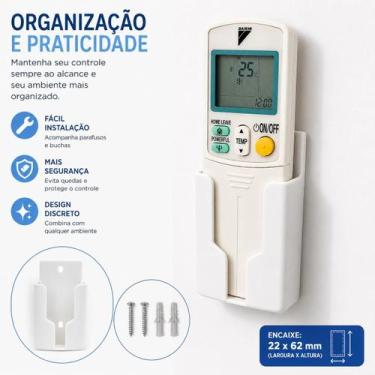Imagem de Suporte de Parede para Controle de Ar Condicionado  Organizador Univer