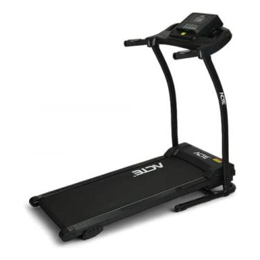 Imagem de Esteira esportiva dobravel acte preta suporta ate 120kg painel lcd - A