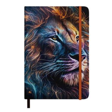 Imagem de Livro - Caderno Moleskine | Com Pauta | Capa Leão Colorido