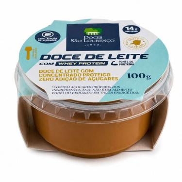 Imagem de Doce de Leite Zero c/ Whey Protein SÃO LOURENÇO 100g