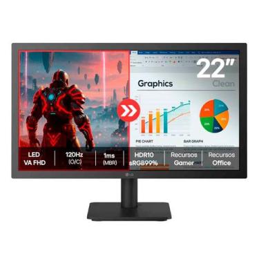 Imagem de Monitor LG 22" Full HD 120Hz 1ms VA HDR 22U403A Bivolt