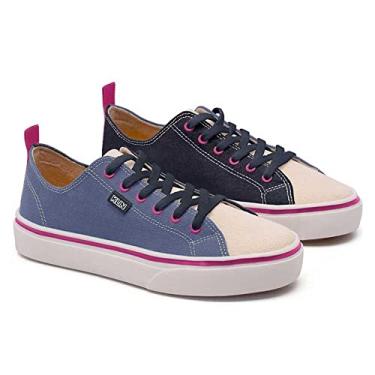 Imagem de Tênis Infantil Menina Klin Freestyle 256 Denim/marfim/marinho-33