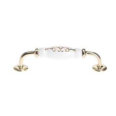 Imagem de Porta cerâmica da porta do vintage Handles armário armário guarda-roupa puxar botões com parafusos 40-150mm acessórios de acessórios para móveis YYDFPIIA (Color : 5)