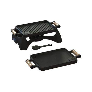 Imagem de Rechaud À Álcool Dupla Face Com Espiriteira De Ferro Fundido