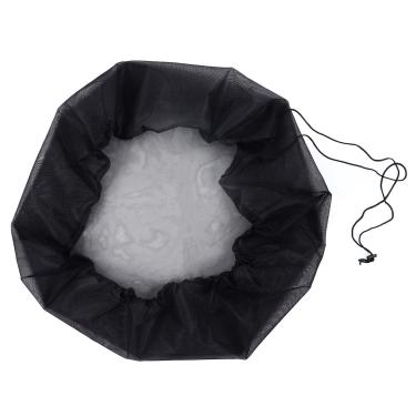 Imagem de tampa de tela de rede de balde de chuva para jardim ao ar livre baldes de coleta de água tanque protetor de ferramenta de colheita de chuva,Capa de malha para barris de chuva com cordão, mantenha for