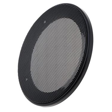 Imagem de Kokiya Capa de grade subwoofer de malha de aço para alto-falante de carro com 4 parafusos - Preto 15 cm, conforme descrito