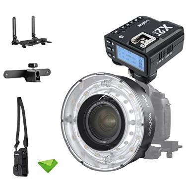 Imagem de Cabeça de flash de anel macro Godox R200 para AD200 AD200 Pro com gatilho Godox X2T-S 5800±200K 200Ws com lâmpada de modelagem Flash macro para câmeras DSLR para retrato, fotografia macro, fotografia