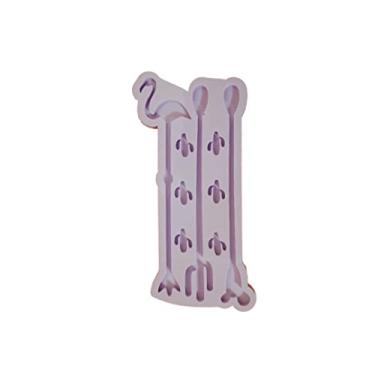 Imagem de Confeitaria dos Moldes, R244 Molde de silicone mexedor drink tropical resina chaveiro