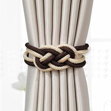 Imagem de 2 Pçs/conjunto Cortina Magnética Fivela Fivela Retenções Clipe Ímã Para Cortina Rod Tie Backs Cintos Pendurados Corda Acessórios Acessórios Cortina Decoração do Quarto, I,47cm