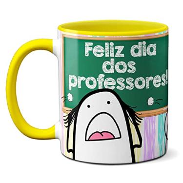 Imagem de Caneca Flork Meme Professor Paciência No Coração Presente (Amarela)