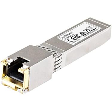Imagem de StarTech. com módulo SFP+ compatível HPE 813874-B21 - 10GBASE-T - SFP para RJ45 Cat6/Cat5e - Ethernet SFP+ 10GE Gigabit Ethernet SFP+ - RJ-45 30m - HPE BladeSystem, Classe C (813874B21ST)