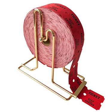 Imagem de YH Poker – Dispensador de bilhetes de metal banhado a Raffle para bilhetes de rolo único e rolo duplo