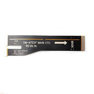 Imagem de Conector de conexão da placa principal da placa mãe com cabo flexível de substituição compatível com Samsung Galaxy A72 5G A726 / A72 4G A725 2021