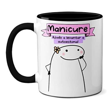 Imagem de Caneca Manicure Esmalte: Quanto Mais Eu Tenho Mais Eu Quero (Preta)