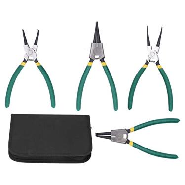 Imagem de 4pcs Alicate de anel de retenção conjunto, Alicate de anel de retenção conjunto 4 alicates diferentes de alta dureza longo apontado alicates conjuntos